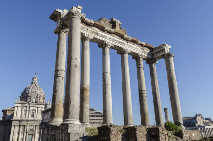 39 - Italia - Roma - Foro Romano - templo de Saturno